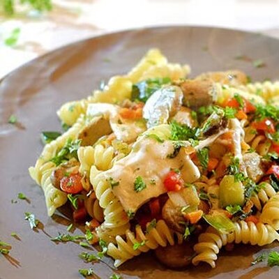 Kippen pasta salade
