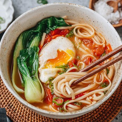 Chinese Tomatensoep met Noedels