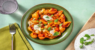 Conchiglie met mozzarella