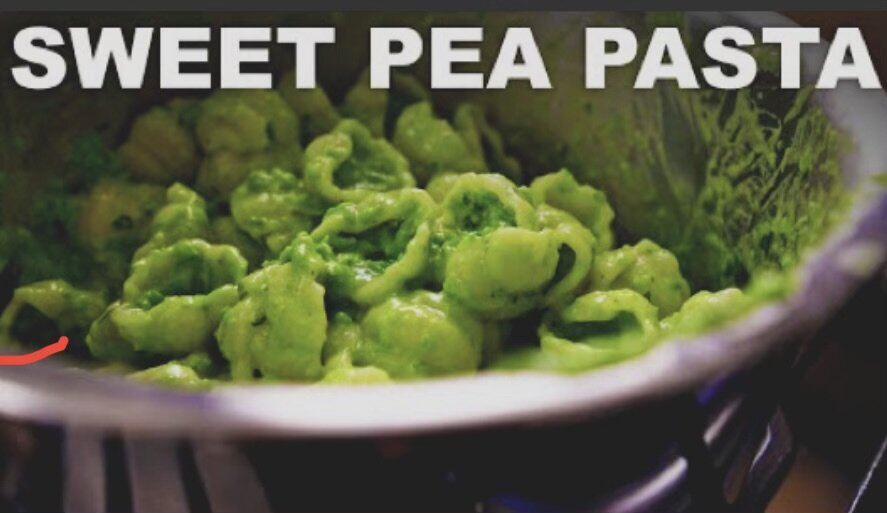 Zoete erwtenpasta