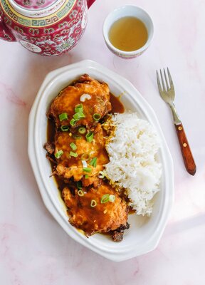 Varkensvlees Egg Foo Young